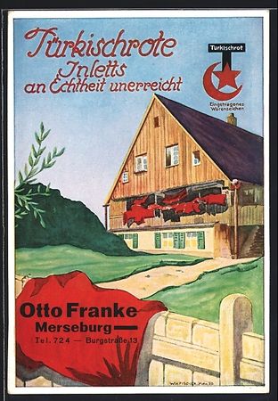 Reklame für Zimmermann's Türkischrote 