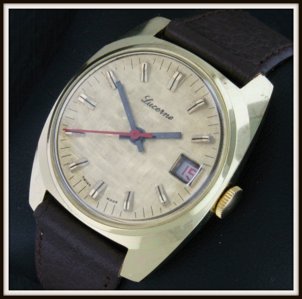 Orologi: Vintage LUCERNE Datum 1970 ungetragen – Nuovo (secondo la descrizione) da Hirzel venduto da Dukduk 2
