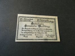 Dt. Reich, Walding - Notgeldschein