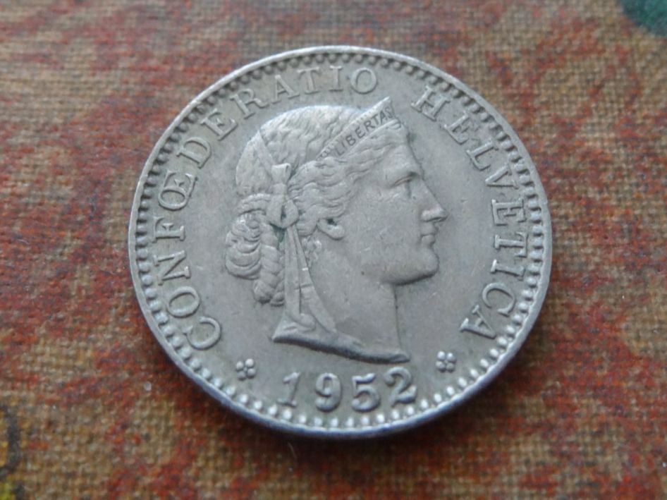 Tutti le monete: 20 Rp. 1952 – Usato da Romanel-sur-Lausanne venduto da Swift13