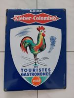 Emailschild Guide Kléber Colombes Plaque émaillée Gastronome