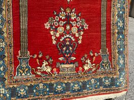 Qom Kork 150x100cm Teppich geknüpft sauber