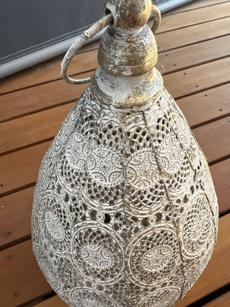Toutes les décorations: Decorative lantern, metal, pear shape, intricate pattern – Neuf (Voir description) à Uitikon Waldegg par JanicaGe 2