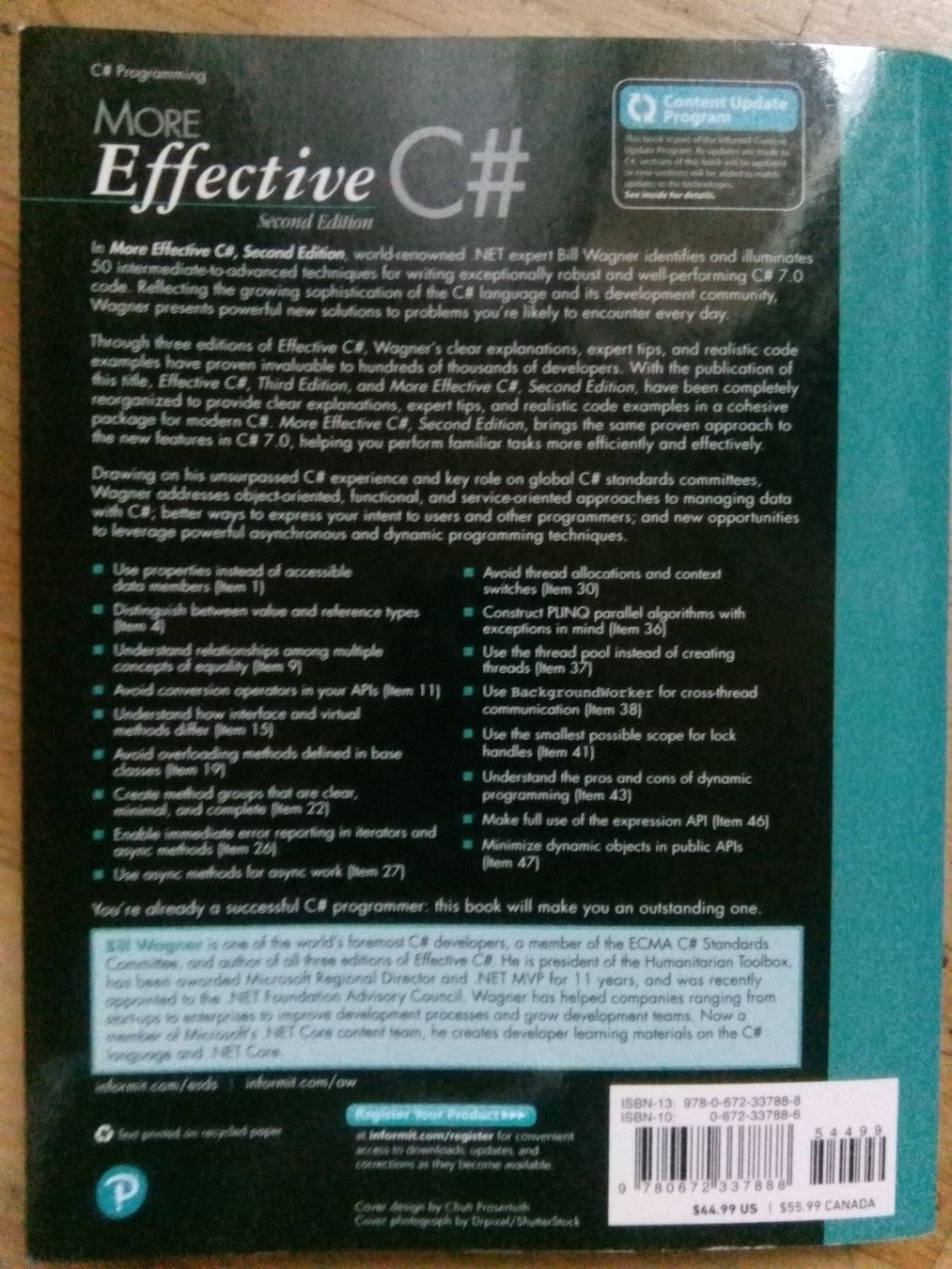 Bücher: More Effective C# - 2nd Edition (Bill Wagner)  Covers C# 7.0 – Gebraucht aus St. Gallen von elk2020 9