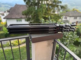 3× Manfrotto 1004BAC Master Lampenstative