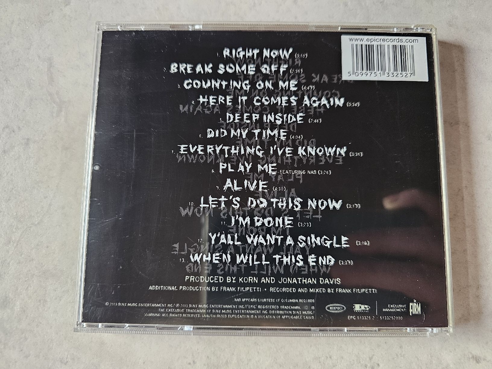 CD: Korn  -  Take A Look In The Mirror – Usato da Schneisingen venduto da backstore24 1