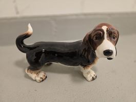Goebel Basset Hound Figur – original, Westdeutschland, Samml