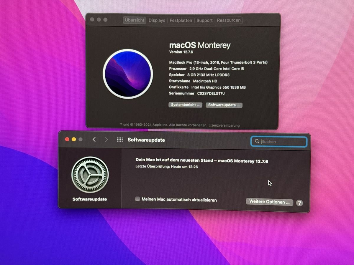 Apple Notebook: Macbook Pro 13 Zoll Intel Core i5 2016 – Usato da Buchs SG venduto da JohnsonRay 1