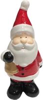 Dekofigur Weihnachtsmann mit Glocke