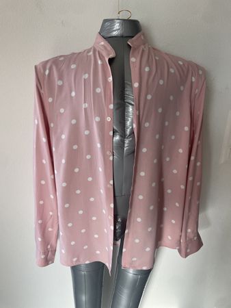 Zara Man Hemd Rosa gepunktet Gr. 40 Regular Fit