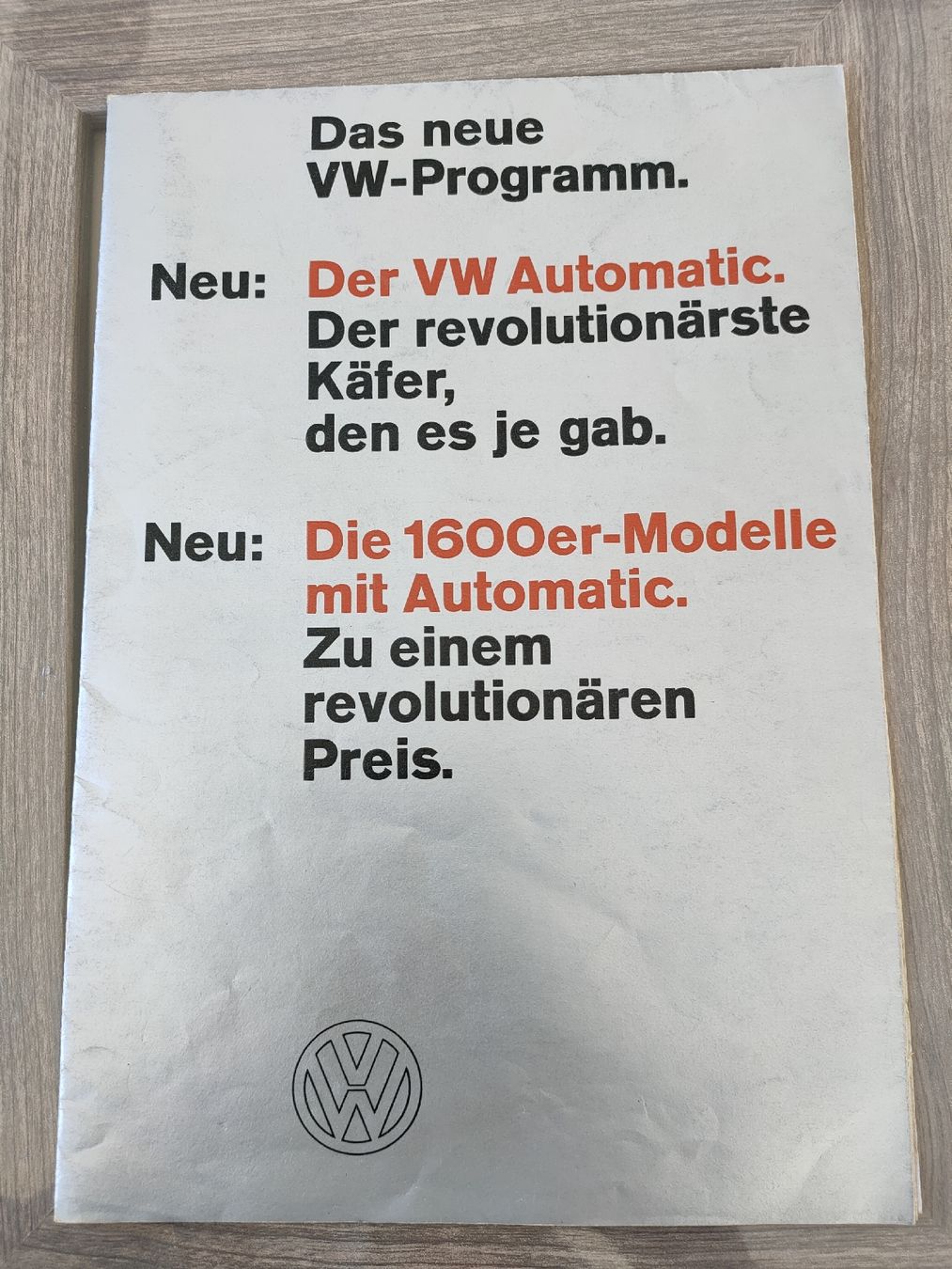 VW Dokumente: VW Automatic Käfer - Revolutionäres Modell der 60er Jahre – Gebraucht aus Gipf-Oberfrick von minini 1