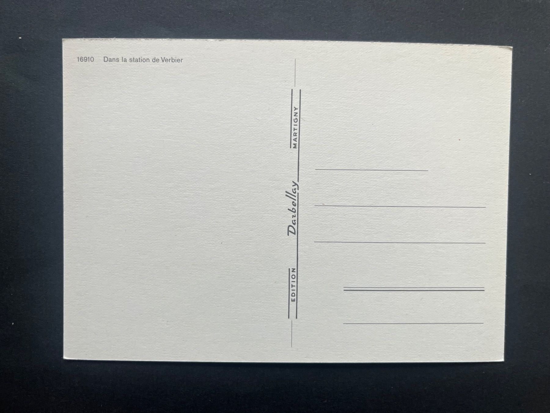 Cartoline postali: Verbier, Station, Banque Cantonal/ Oldtimer Auto – Usato da Ostermundigen venduto da DaxKarten-75 1