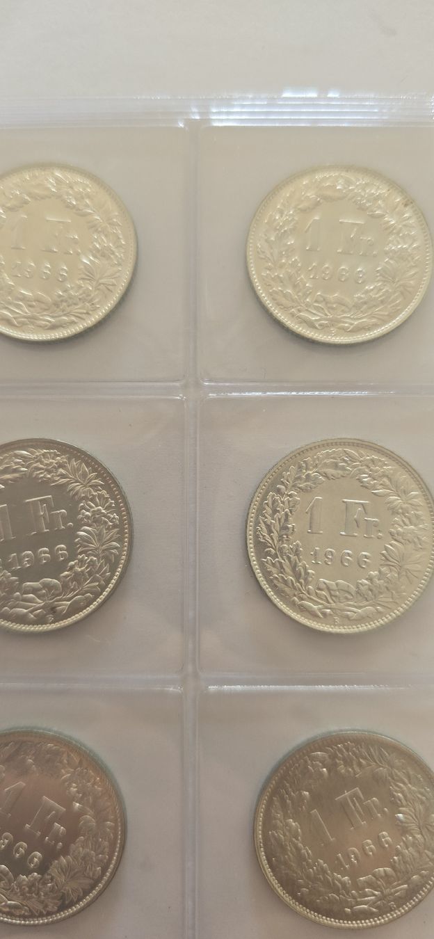 Alle Münzen: 10x 1.- 1966 ab 1.- – Neu (gemäss Beschreibung) aus Fribourg von yan_z5fr 1