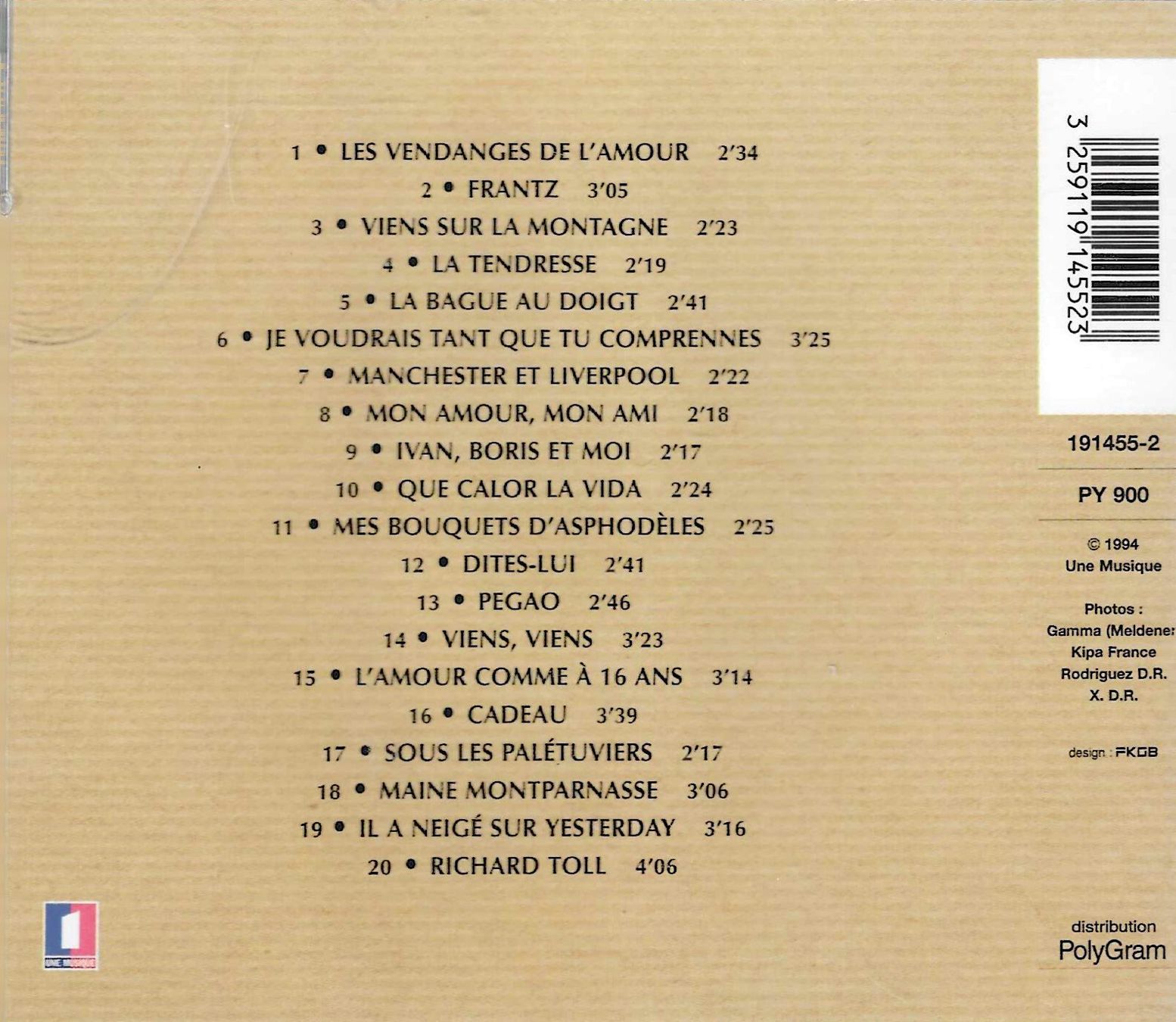 CD: Marie Laforêt - Eventail 65 - 95 – Usato da Savagnier venduto da Ne2065 1