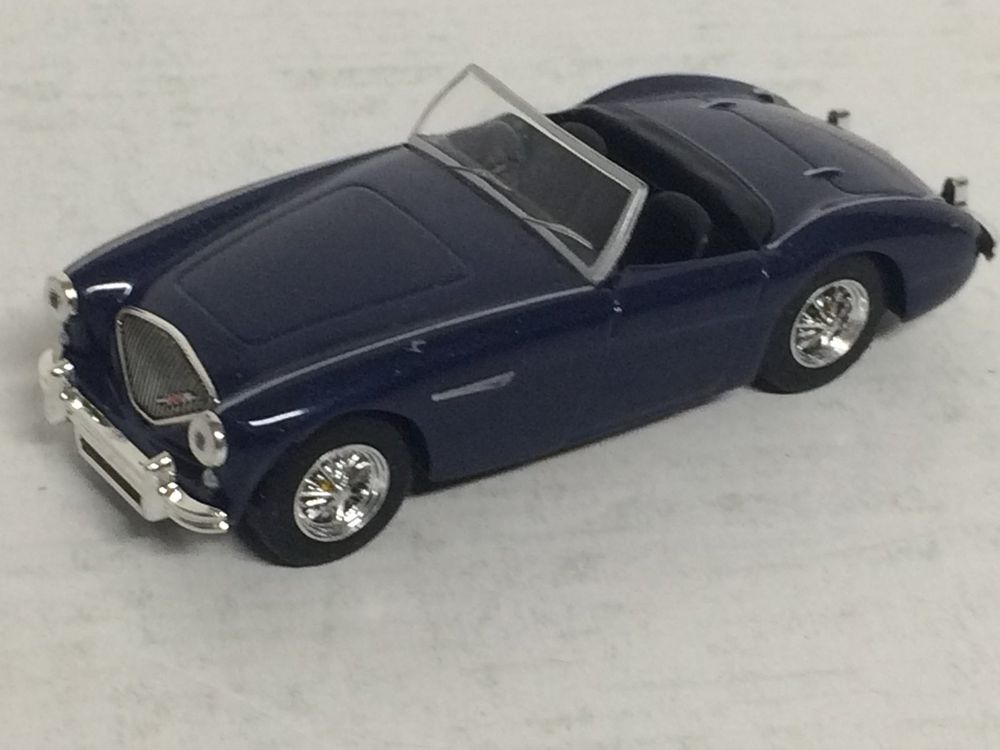 BLUE 1952 AUSTIN HEALEY 1OO 1 / 43 die cast model DEL PRADO (Gebraucht ...