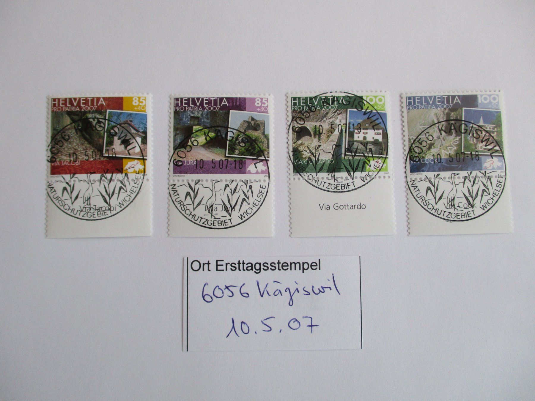 Tutti i francobolli: Voll Ort Ersttagsstempel 6056 Kägiswil – Usato da Langnau b. Reiden venduto da Aktuell88