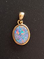 Opaldoublette 18kt Gelbgold Anhänger