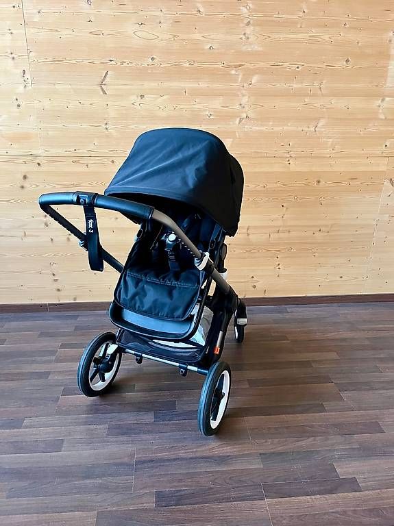 Bugaboo Carrozzine: Bugaboo Fox 3 | 2nd hand 1st class | schwarz und grau – Usato da Winterthur venduto da loopi_Mietservice 2