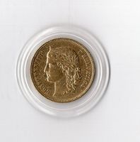(1685) CH, 20 Franken 1888, sehr selten , Etui, Auflage 4228