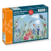 carta.media 1000 Teile Puzzle Lebhafte Alpenwiese