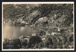 Vitznau, Ortsansicht aus der Vogelschau