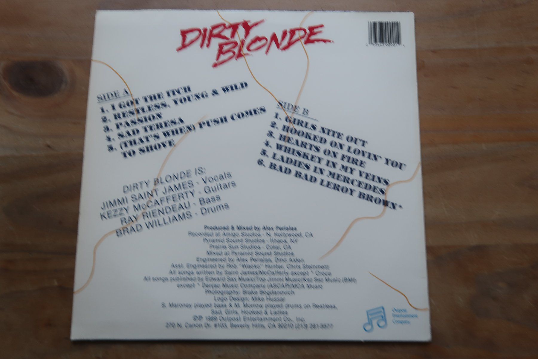 Dischi in vinile: DIRTY BLOND - PASSION - SLEAZE HARD ROCK - VINYL LP – Usato da Basel venduto da Patiscat 1