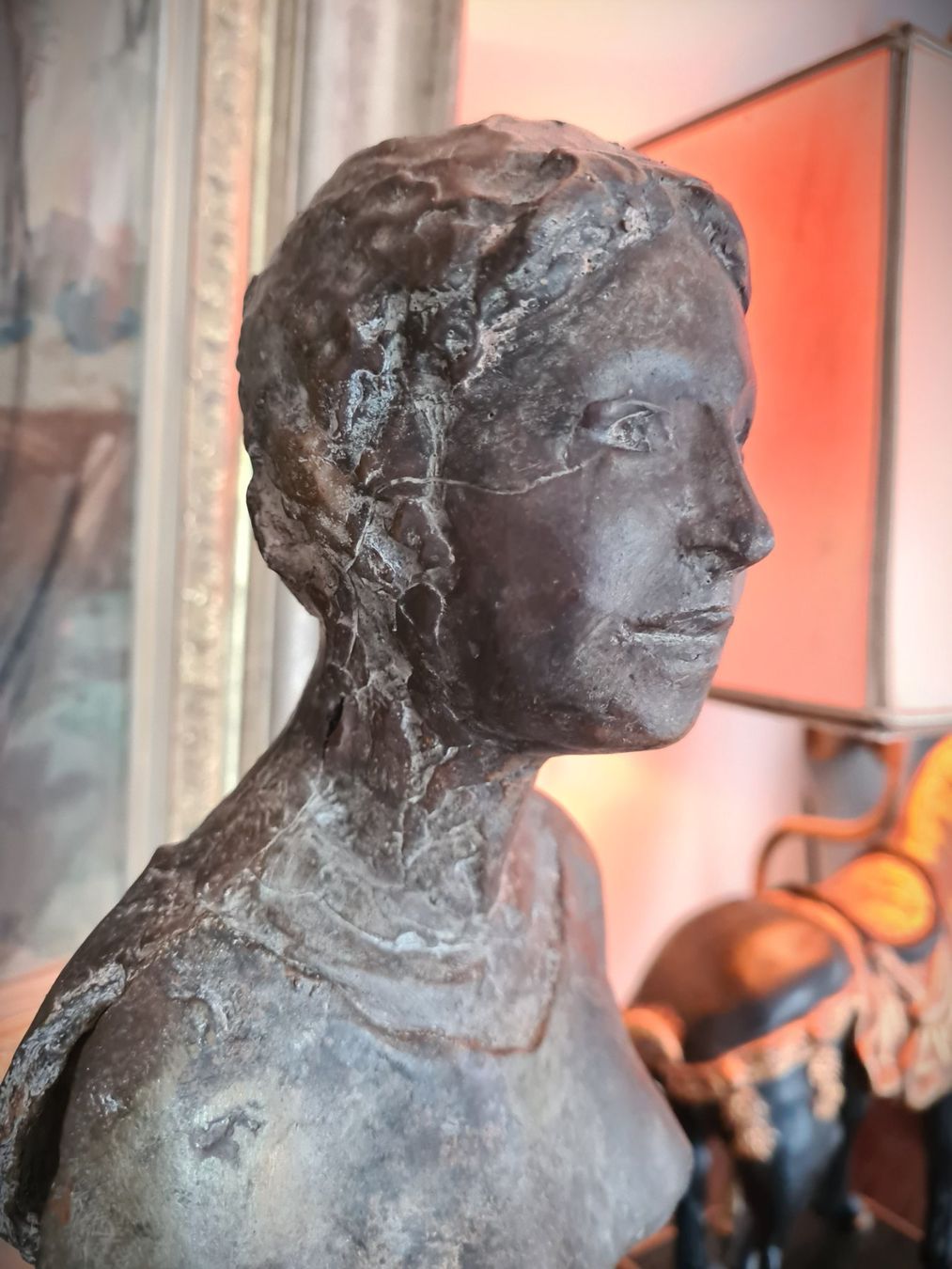 Skulpturen & Statuen: Grosse weibliche Bronze Skulptur /Halbfigur-Torso – Gebraucht aus Rotkreuz von Dobermann5 6