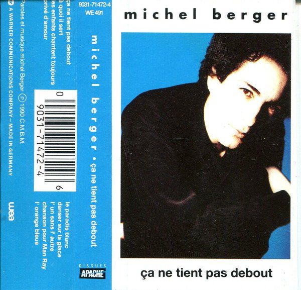 Cassettes audio: CASSETTE MICHEL BERGER - CHANSONS – D'occasion à PORRENTRTUY par RABAIS_SPORT 1