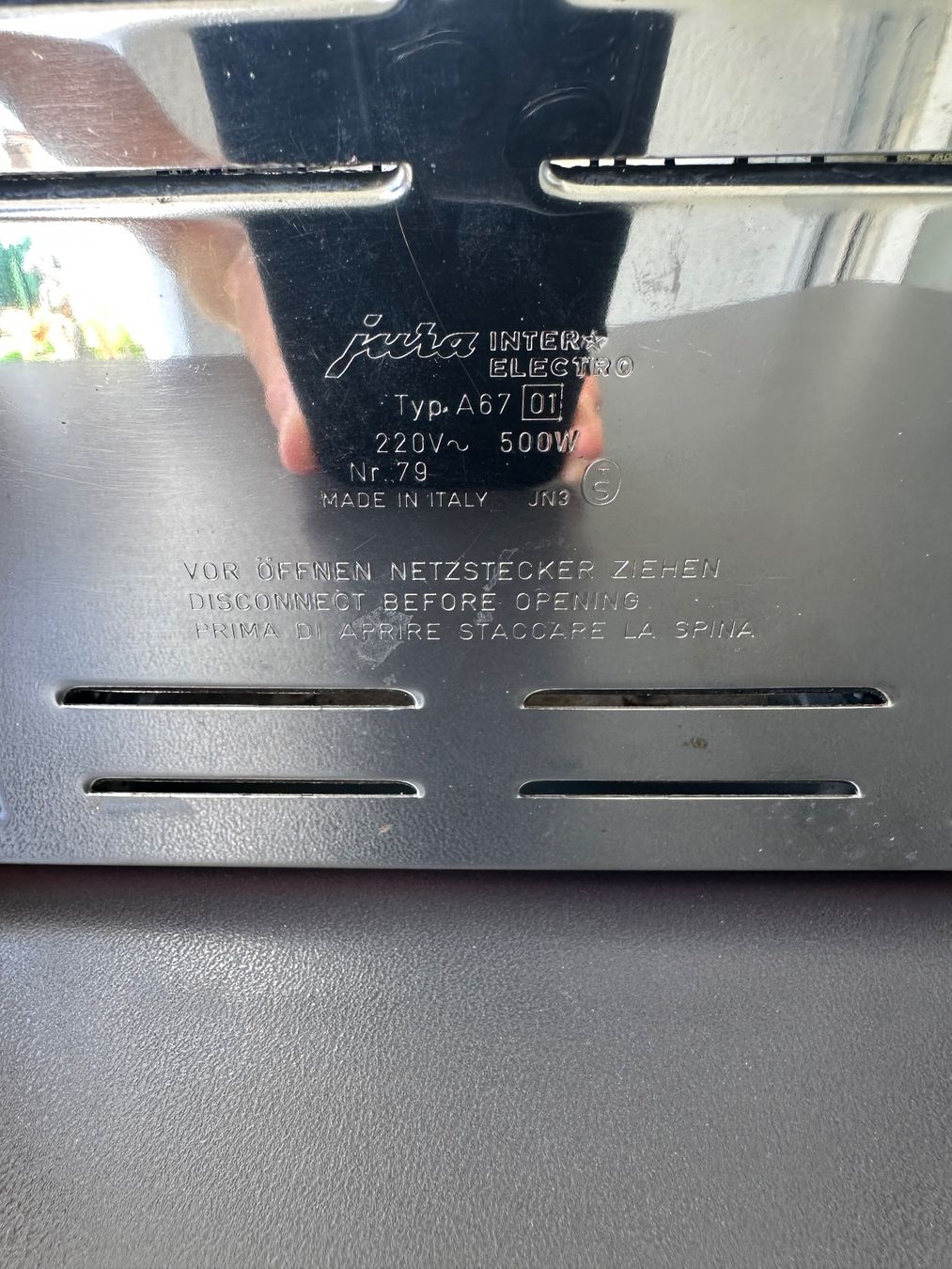Jura Elettrodomestici da cucina: JURA Toaster Vintage, rot – Usato da Gwatt (Thun) venduto da cumbia 3