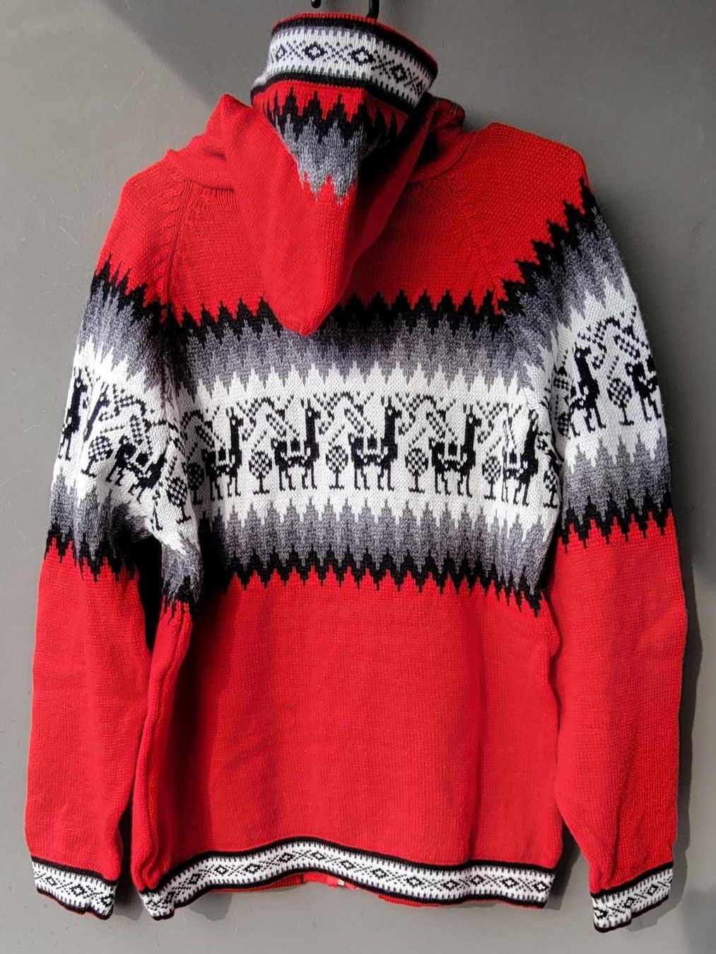 Giacche: wunderschöne Alpaka Jacke Gr. M, Rot, NEU!!! – Nuovo (secondo la descrizione) da Lima- Peru venduto da Alpaka-Haus 1