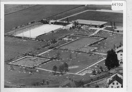 Flugaufnahme Wil SG Sportanlagen Schwimmbad Photo: 90x125mm