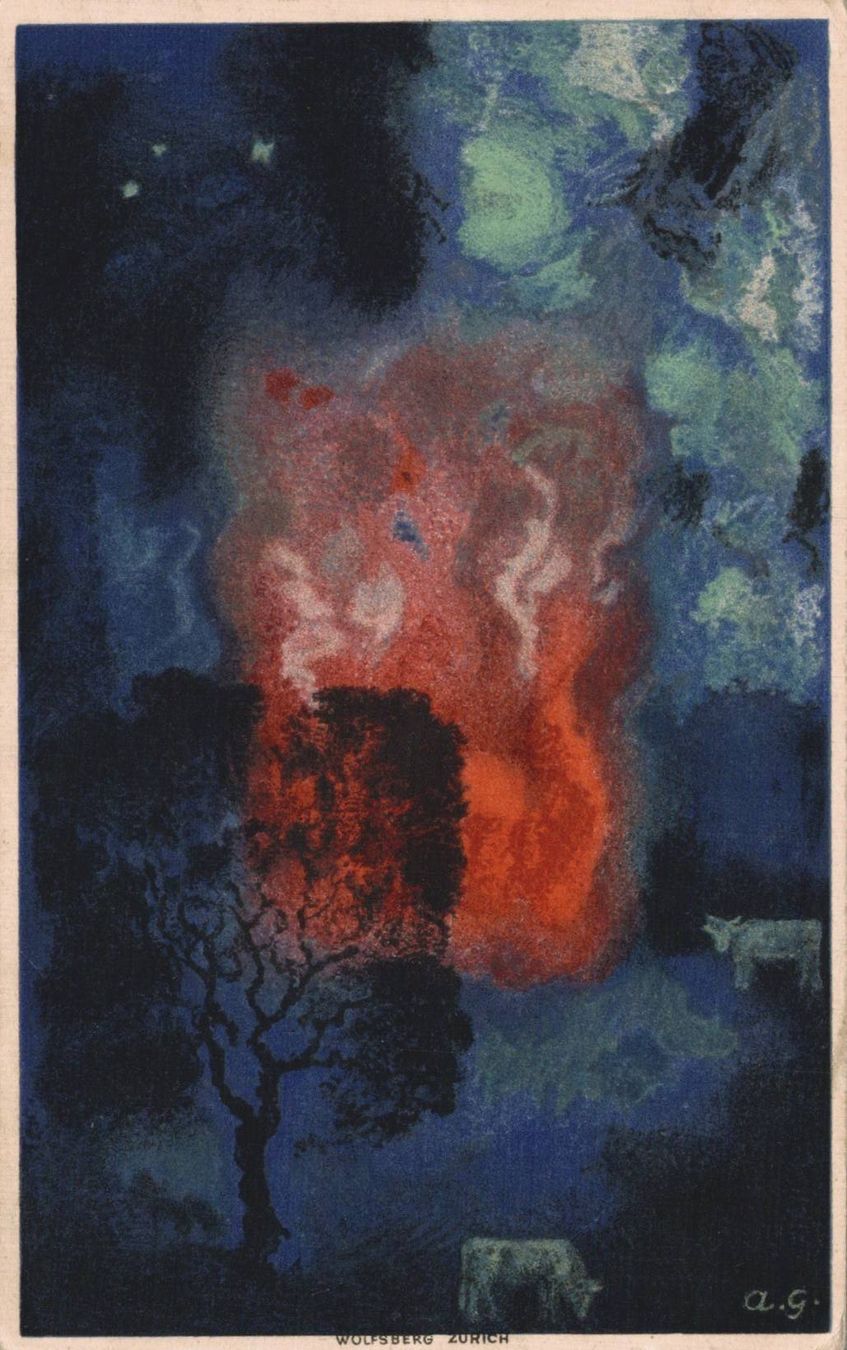 Cartoline postali: Bundesfeierkarte Augustfeuer, 1923 – Usato da Luzern venduto da Kartenansicht