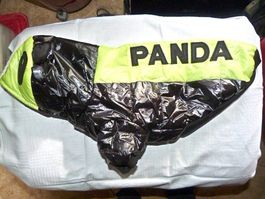 Hundemantel Panda, schwarz-grün, Gr. XL/35cm, NEU %