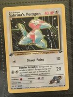 Pokémon Gym Challenge Sabrina's Porygon First Edition NM