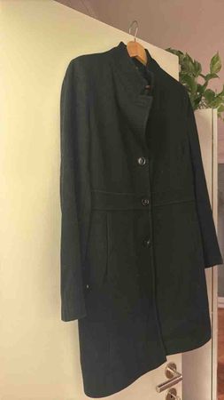 Damen Mantel aus Wolle schwarz Grösse M
