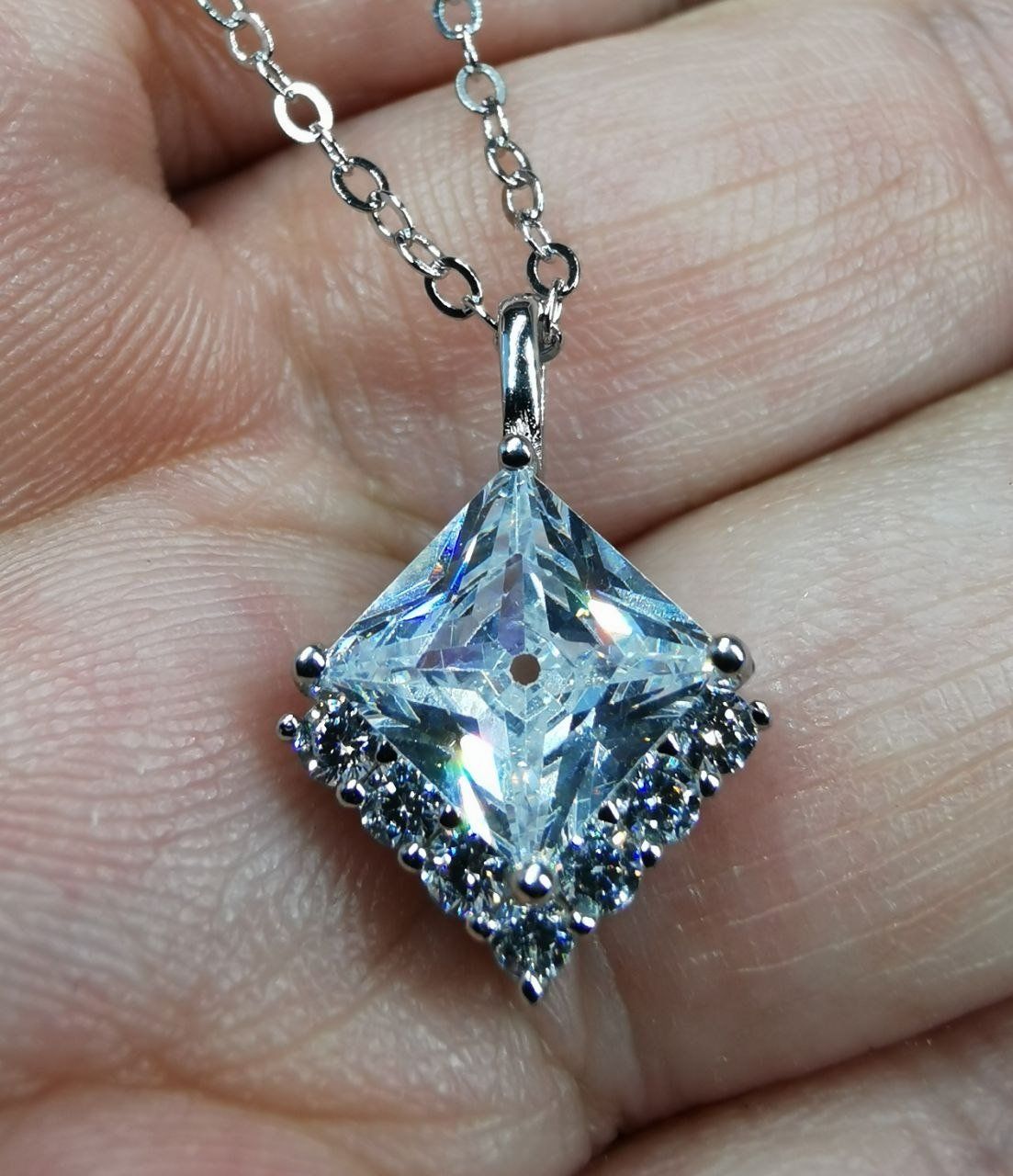Catenine: Collier argent avec zircons – Nuovo e nell'imballaggio originale da Reconvilier venduto da Tsma67 5