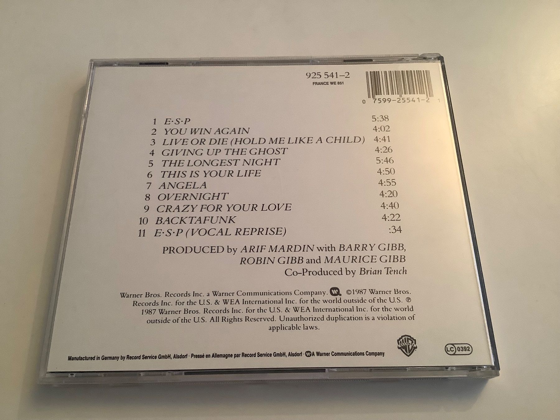 CD: Bee Gees / E.S.P. / 1987 – Usato da Dübendorf venduto da Shreck 1