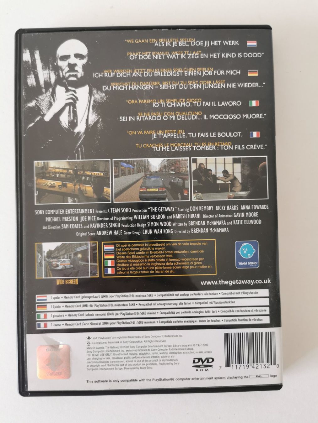 Giochi: Ps 2 - the Getaway – Usato da Lenzburg venduto da eyworld 2