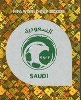 FIFA WORLD CUP 2026 Panini Sticker EMBLEM KSA 1 SAUDI ARABIA