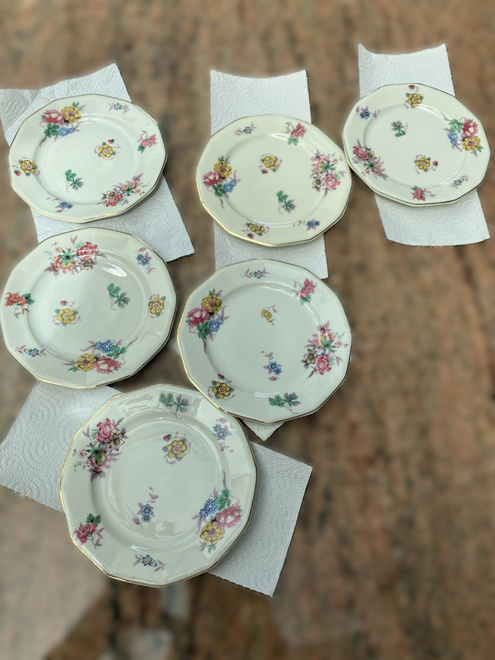 Hutschenreuther Set di piatti: 6er-Set Vintage Brotteller – Usato da Luzern venduto da FeU 2
