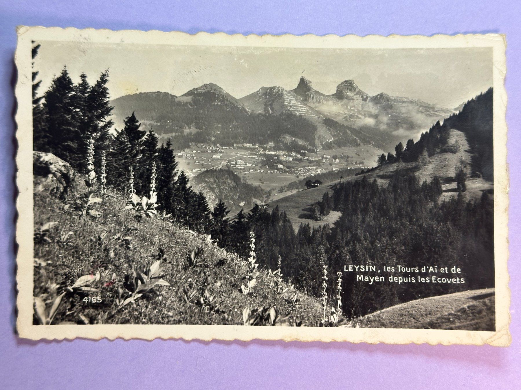 Cartes postales: Leysin - les Tours d'Aï – D'occasion à Steg VS par danwer74
