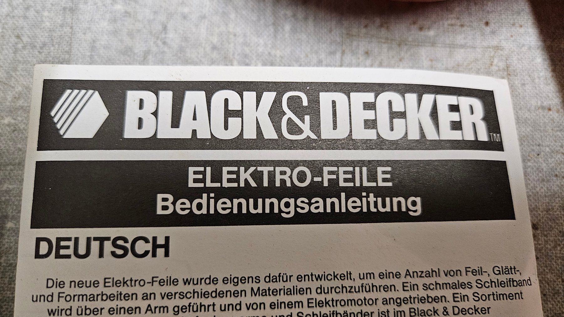 Schleifen & Polieren: Elektrofeile Black & Decker BD292E gebraucht – Gebraucht aus Suhr von Jensdetlef 5