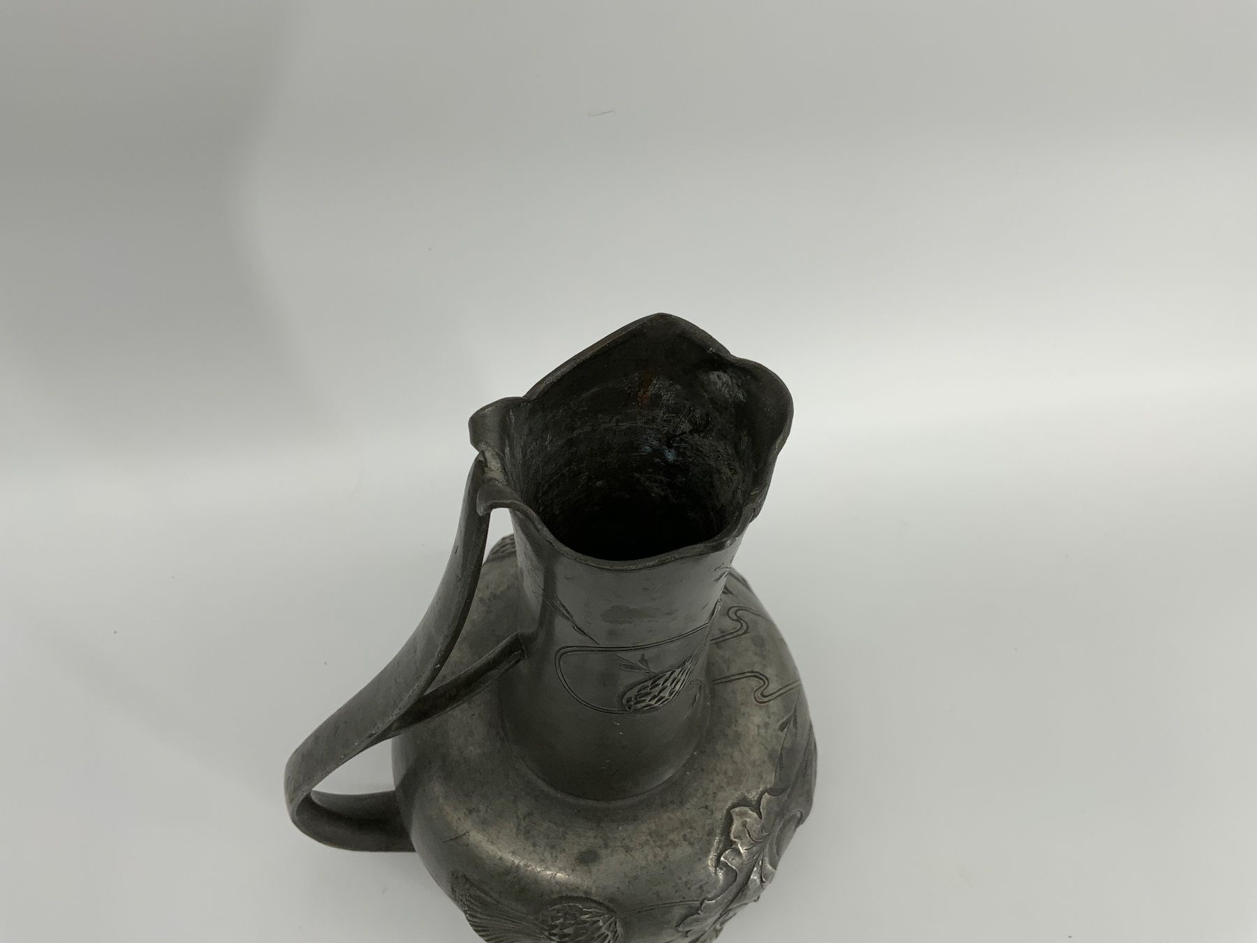 Caraffe: Jugendstil Krug aus Zinnblech – Usato da Erlach venduto da silvia3235 3