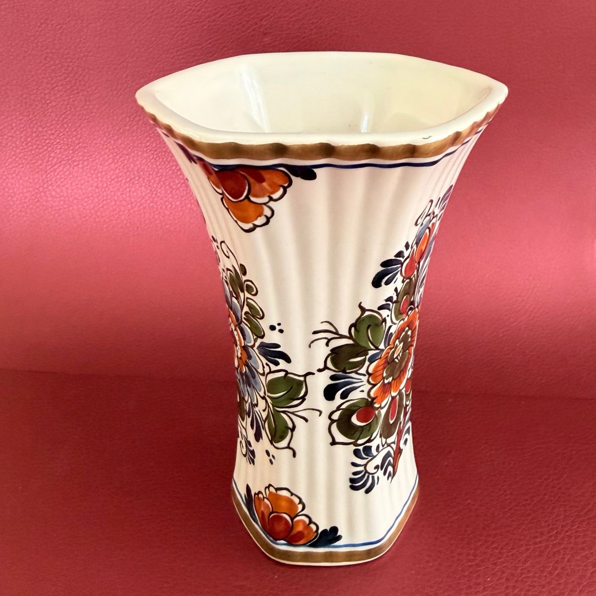 Vasen & Gefässe: Vintage handbemalte Fächer- oder Trompetenvase - Holland – Neu (gemäss Beschreibung) aus Schlieren von RoPue 1