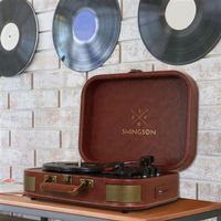 Lecteur vinyle Vintage avec connexion Bluetooth