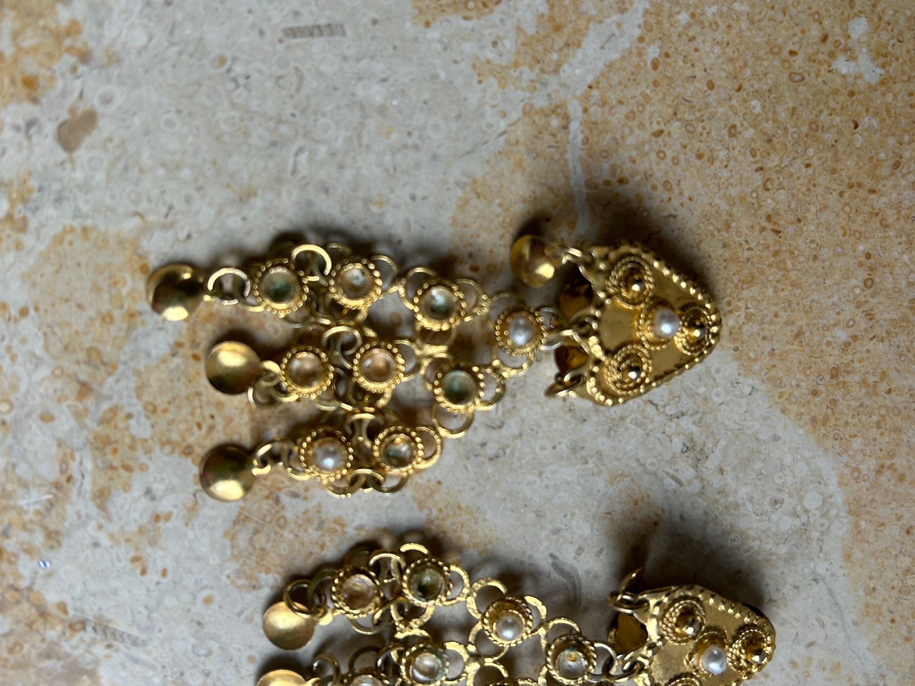 Ohrringe & -stecker: Gypsy Ohrenhänger mit kleinen Perlen – Gebraucht aus Laufen von belleskulptur 2
