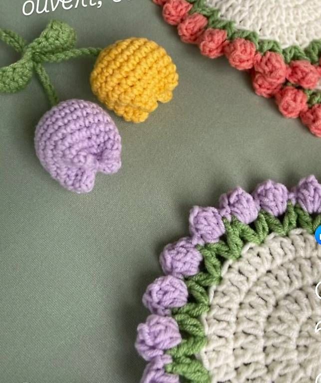 Sottobicchieri: Sous verre tulipe, crochet – Usato da Orbe venduto da don_ym8h 2