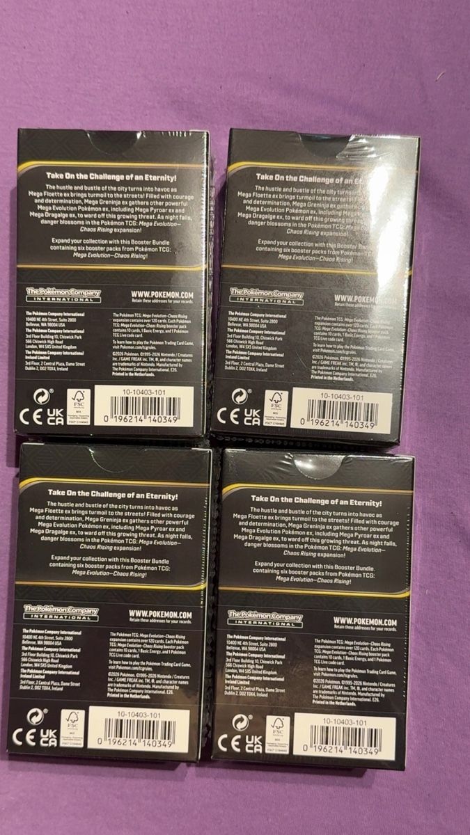 Pokémon Carte collezionabili: Pokemon Chaos Rising Booster Bundle 4x – Nuovo e nell'imballaggio originale da Winterthur venduto da DragohunterTCG 1