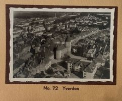 Fliegeraufnahme Walter Mittelholzer, Echtfoto, Yverdon VD