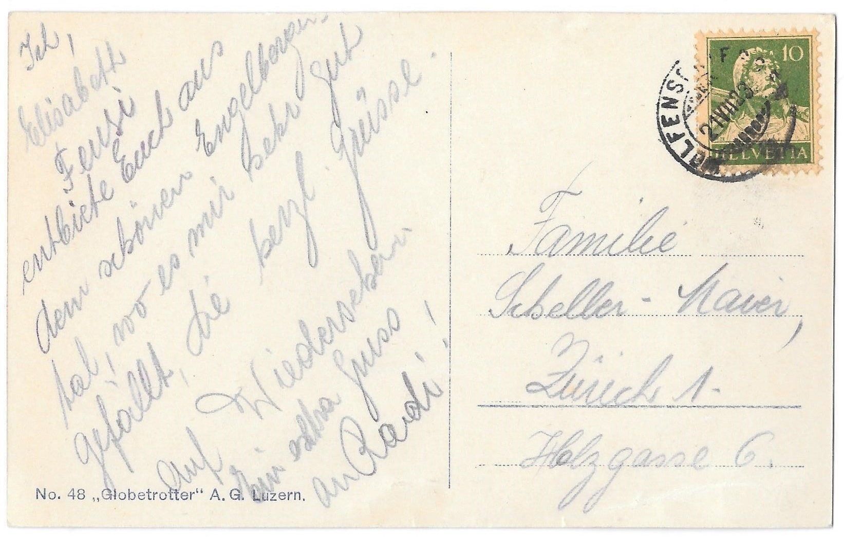 Cartoline postali: Wolfenschiessen Gesamtansicht – Usato da Olten venduto da clotaldi 1